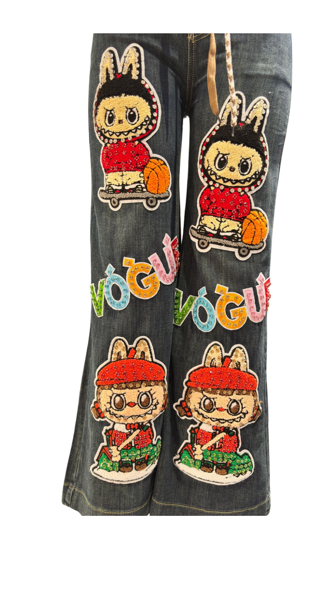 Funky Labubu Denim Pants