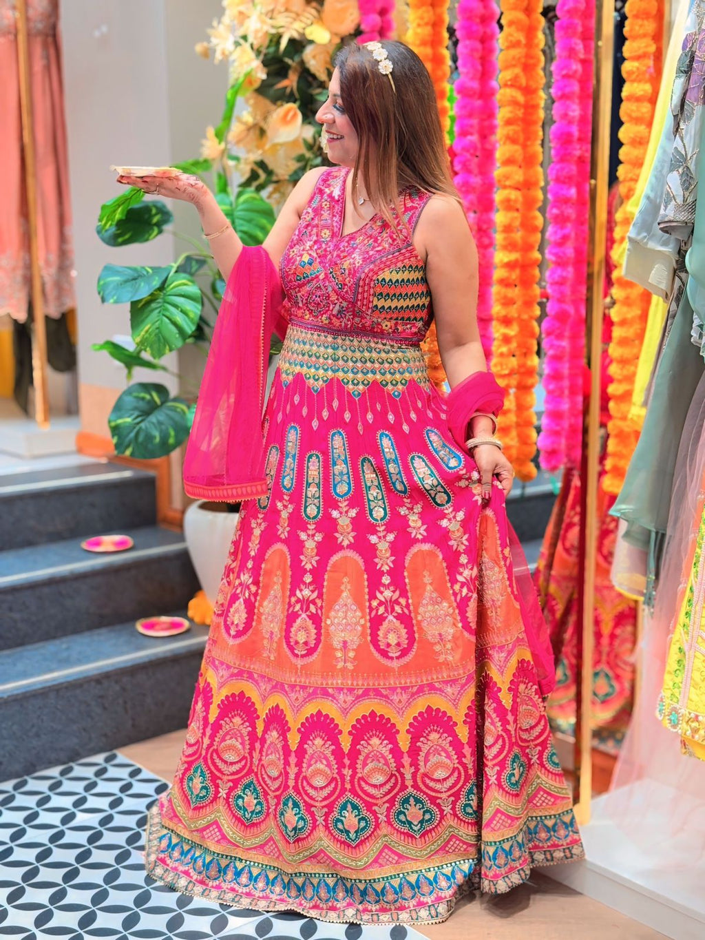 Anarkali Fully Designer Embroidered Lehenga for Women