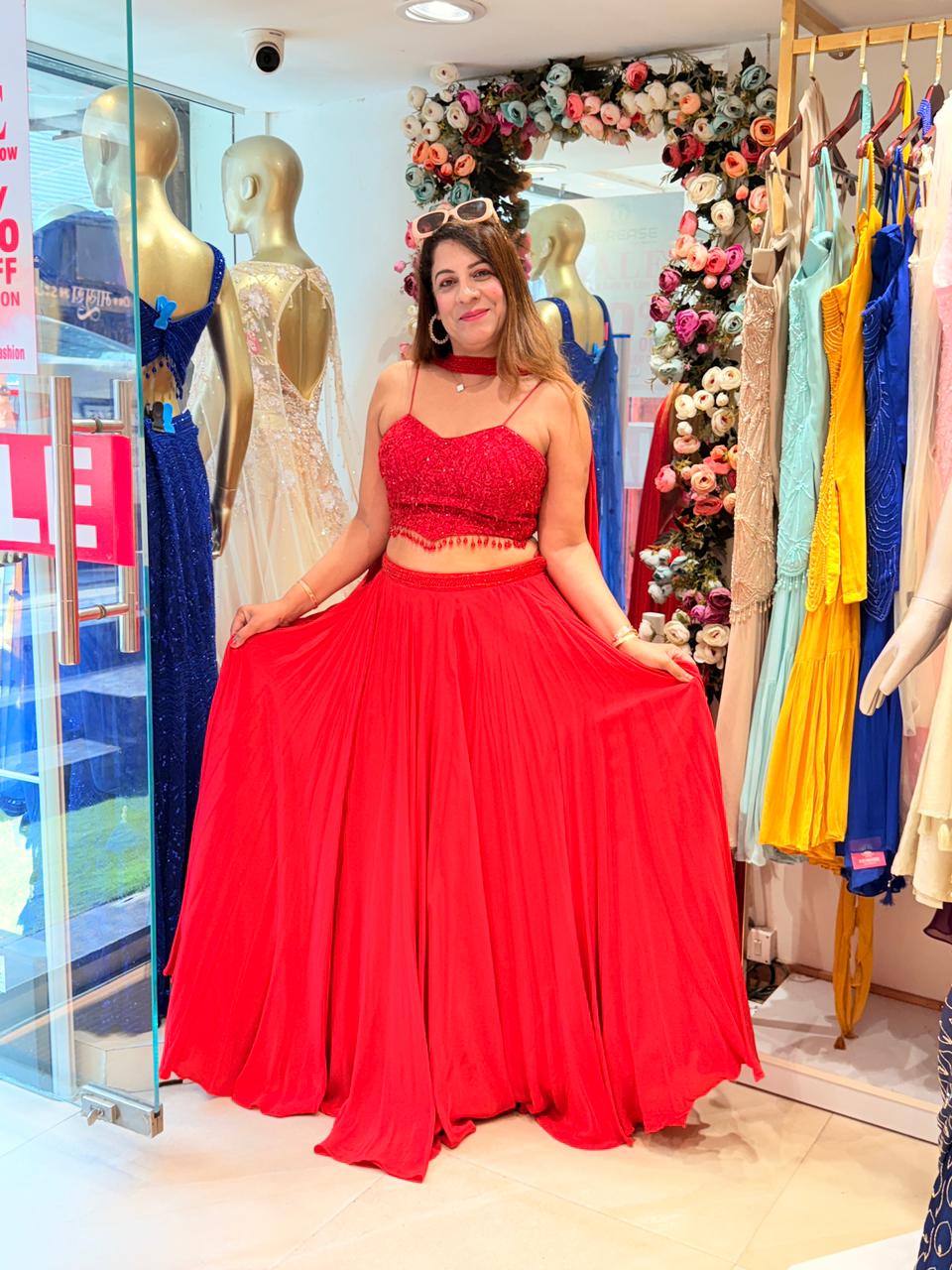 Stunning Red Lehenga Set for Women