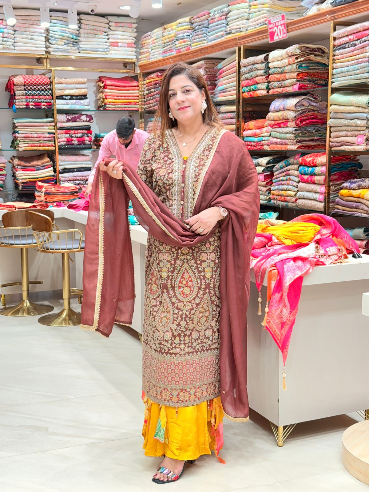 Elegant Crepe Fabric Salwar Suit for Women