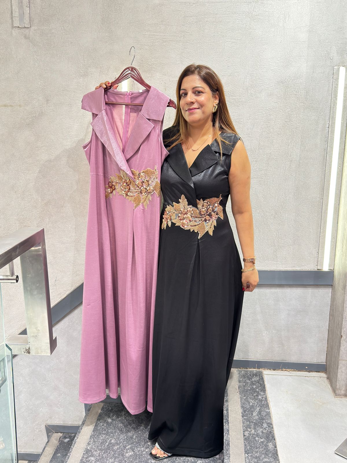 Buy Long Designer Satin Silk Dress for Women | Increase Fashion