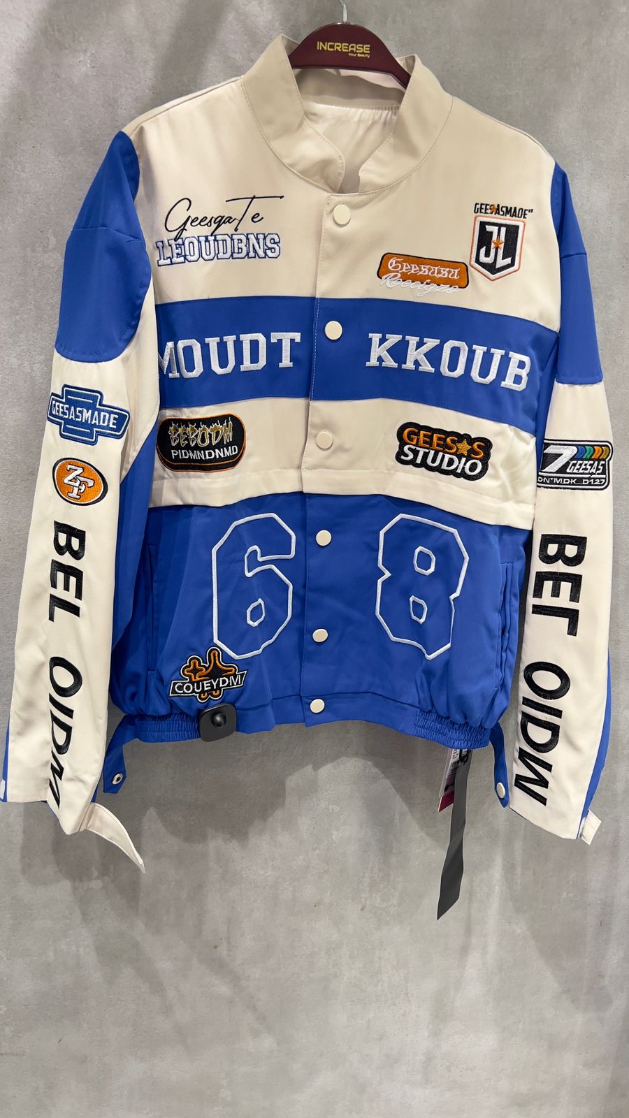 Buy Trendy Colorblock Racing Patch Jacket Online