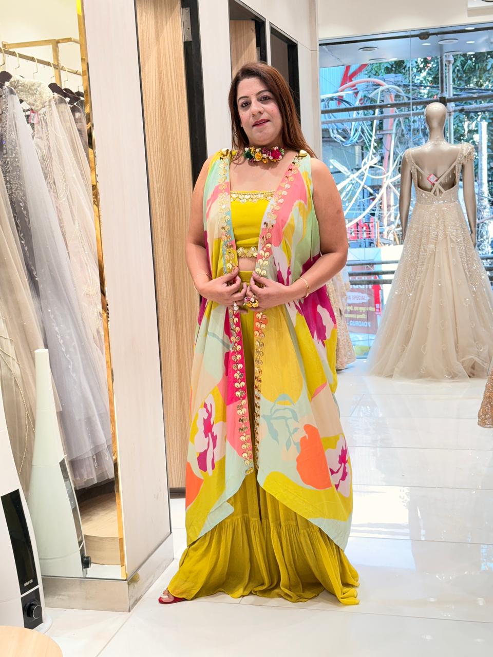 Indo Western with Shrug Pattern