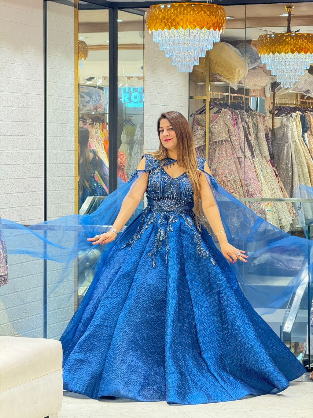 Buy Crush Tissue Engagement Gown Online at the Best Price