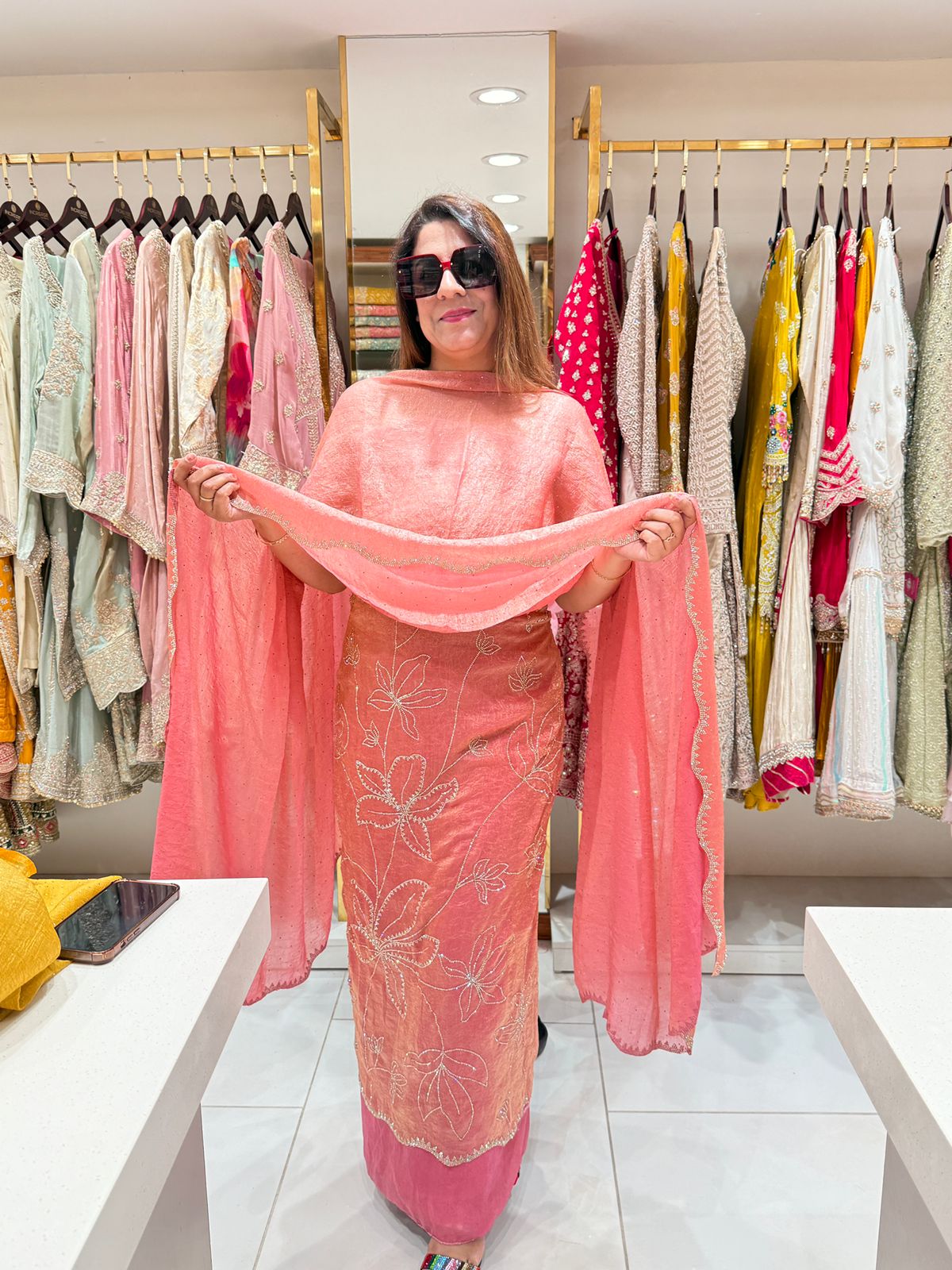 Pure Glass Tissue Occasion Wear