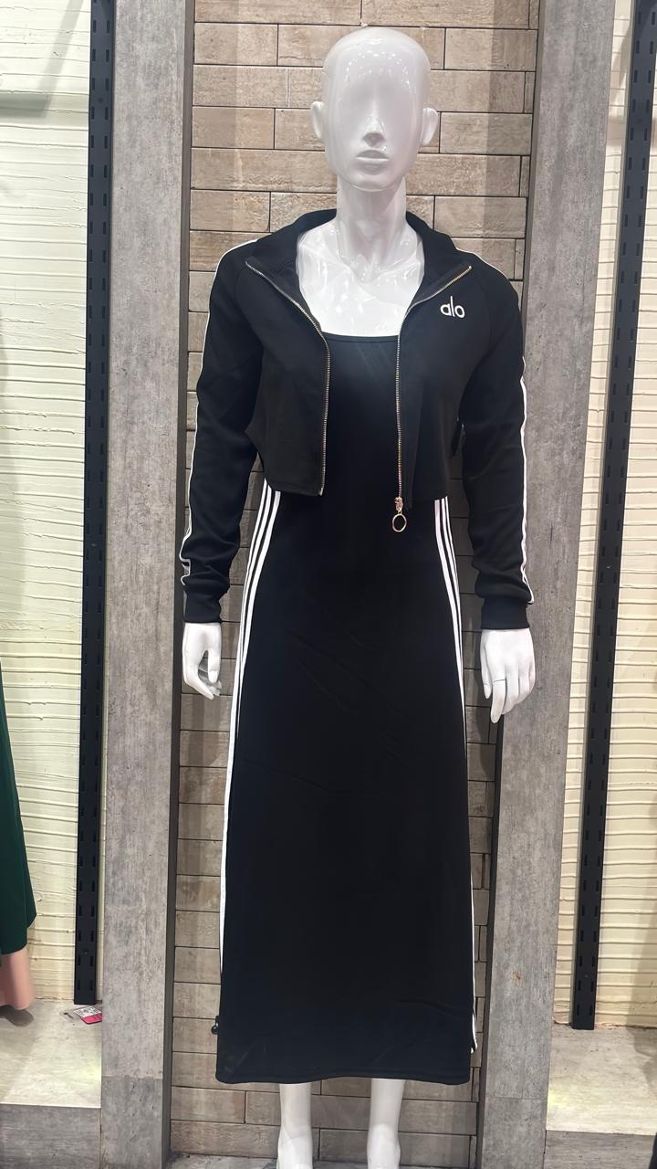 Buy Hosiery One Piece Women Dress with Jacket