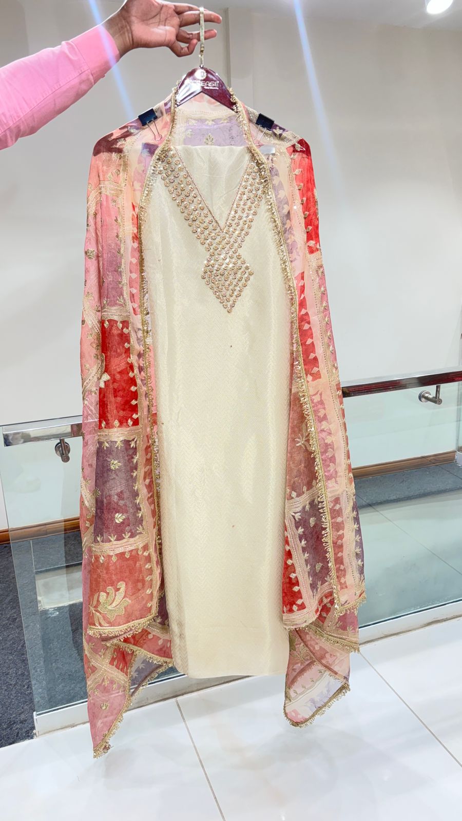 Exclusive Organza Silk Unstitched Suit