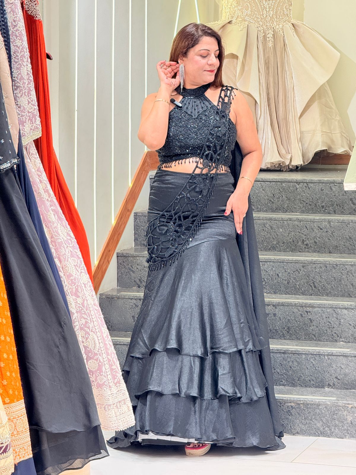 Upgrade Your Festive Look with Modern Elegance Indo Western Dress