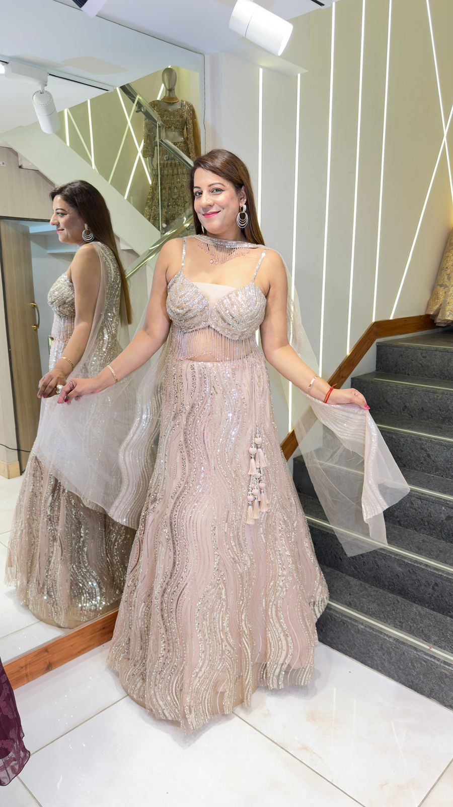 Gold Hand-Embroidered Lehenga Choli Set | Increase Fashion