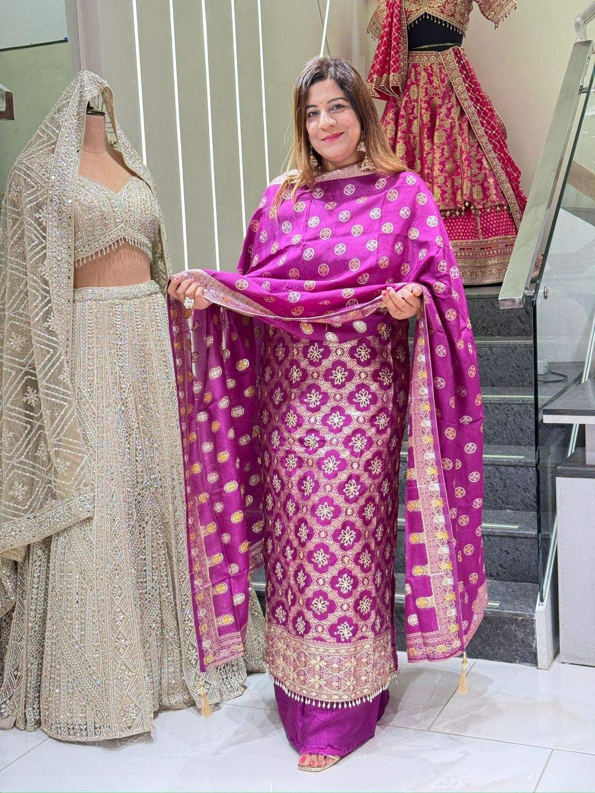 Opara Silk Gota Pati Work Suit Set