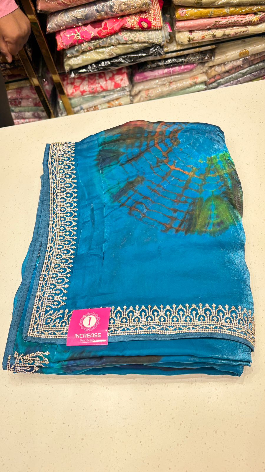 Heavy Weightless Saree with Lace Border