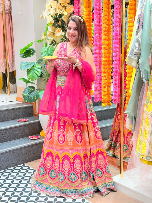 Anarkali Fully Designer Embroidered Lehenga for Women