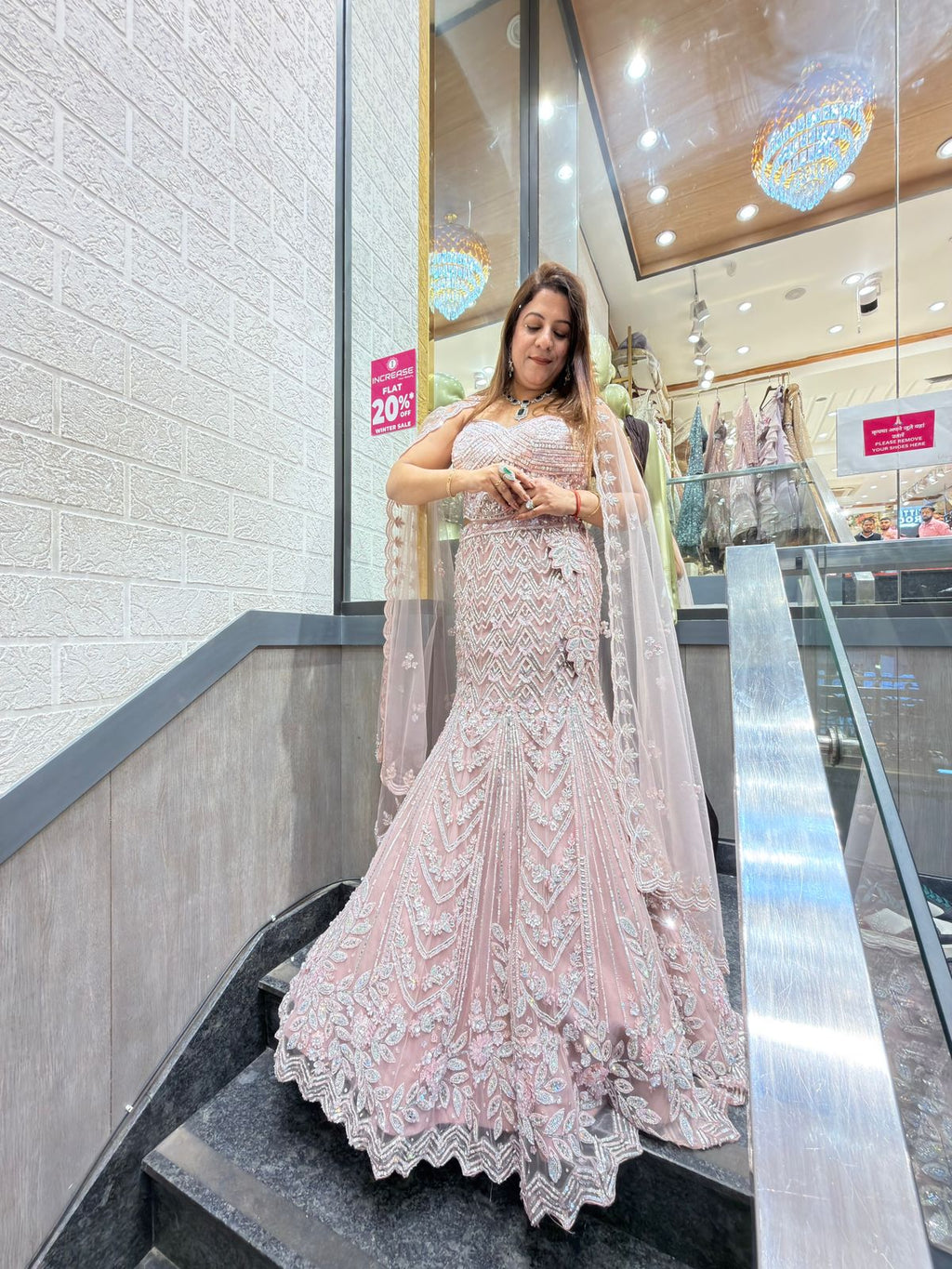 Pretty Baby Pink Soft Net Sequin Embroidered Lehenga Choli