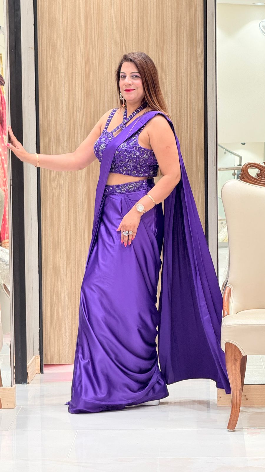 Premium Indo Western Drape Saree | Increase Fashion