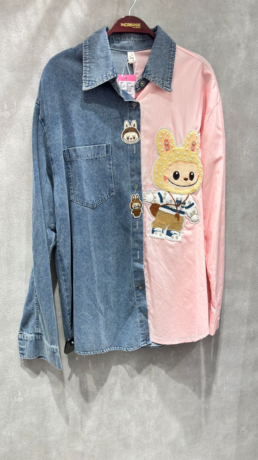 Premium Labubu Denim Shirt