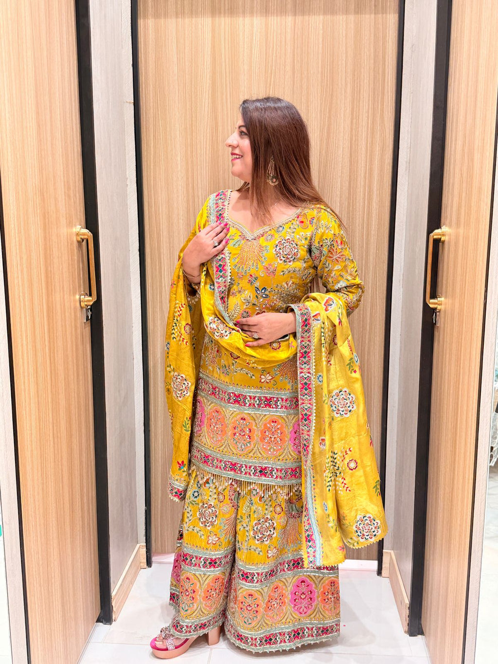 Heavy Fancy Palazzo Pair with Dupatta Set