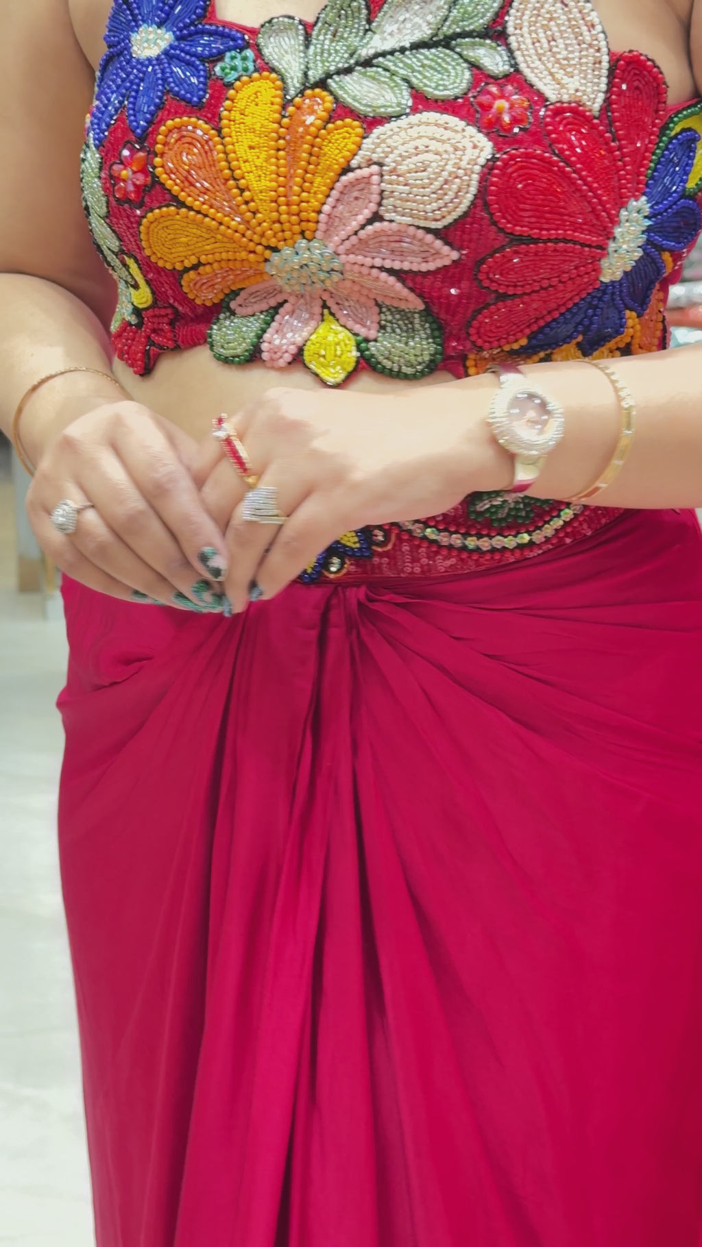 Elegant Designer Satin Saree for Women