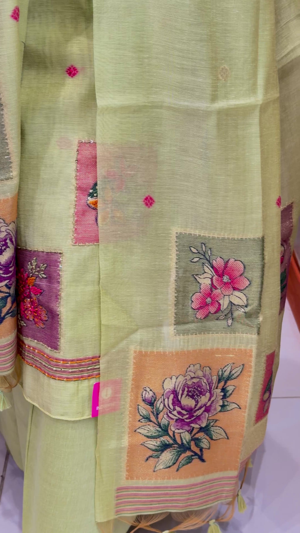 Mal Chanderi Silk suit Unstitched Suit for Women & Girls